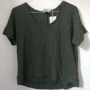 Long Back Olive Shirt